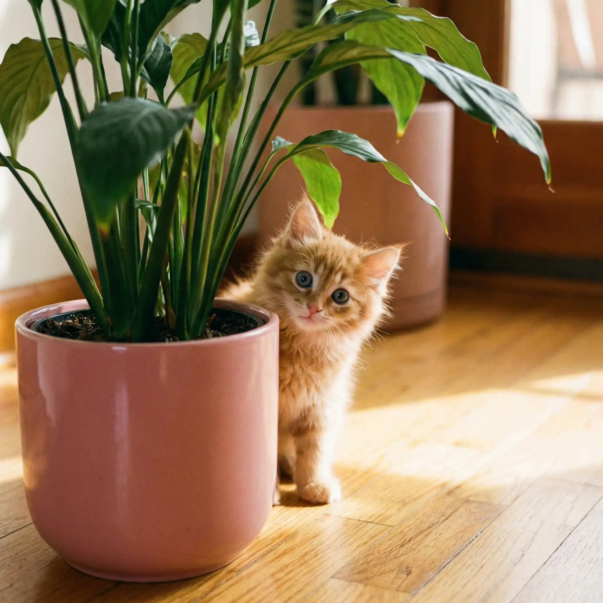 小猫从花盆后探头 - p站破解版